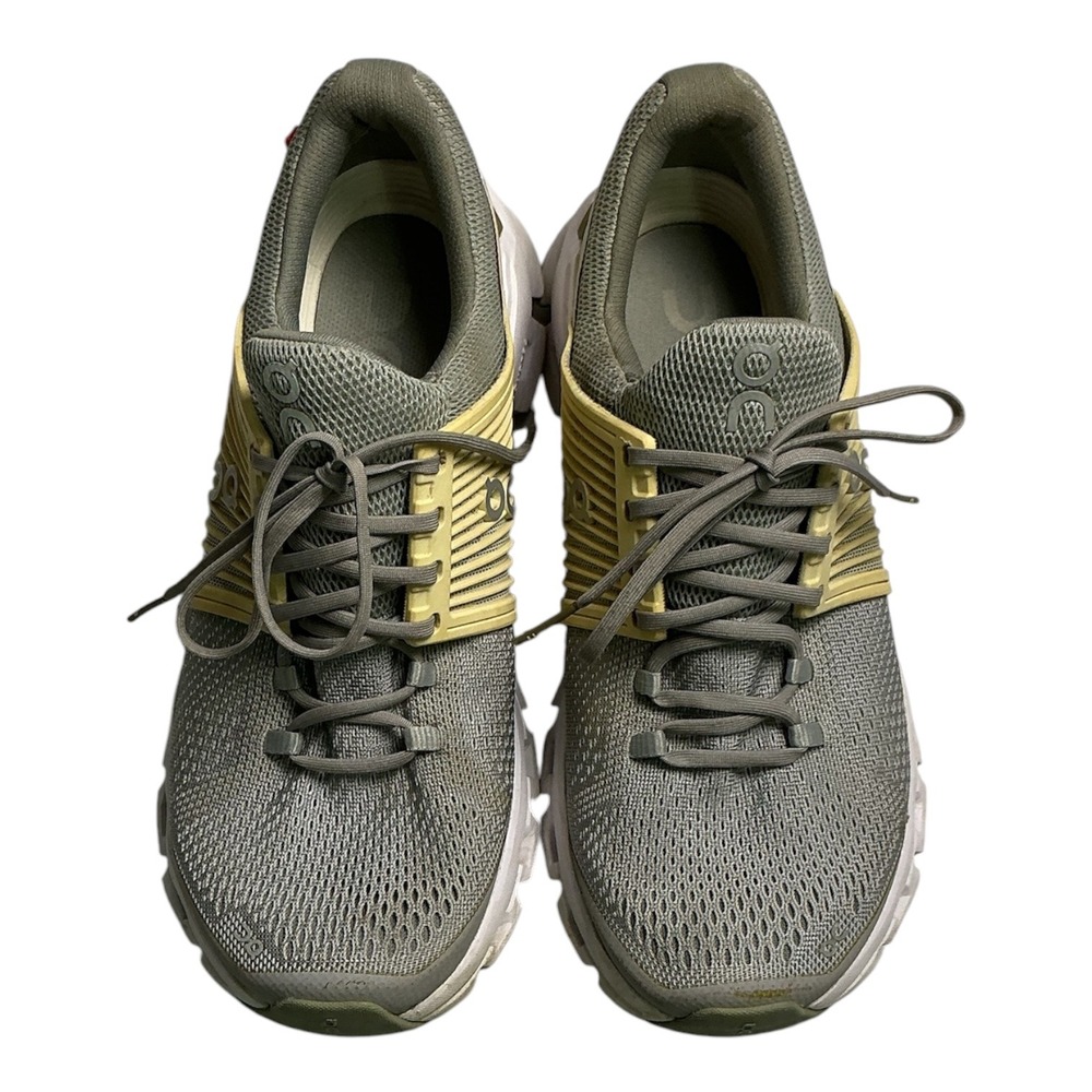 On Running Cloudswift Helion Womens Grey Yellow Mesh Road Running Shoes - Picture 4 of 5